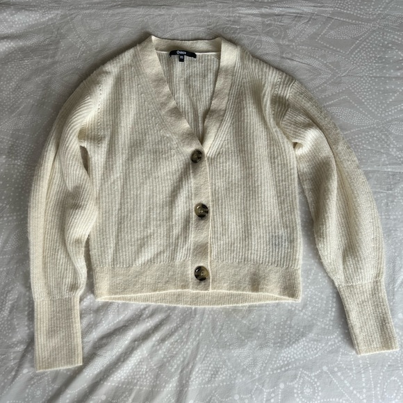Quince Baby Alpaca-Wool Cropped Cardigan - Picture 1 of 7